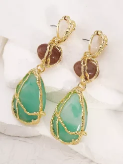 Acrylic Teardrop Shaped Earrings For Women 2026