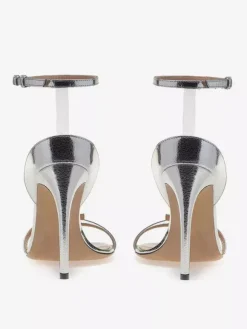 Ankle Strap Sandals Suede Open Toe High Heel Dress Shoes