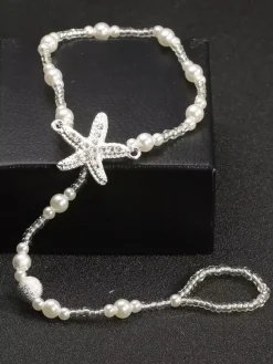 Anklet Starfish Pearl Romantic Bikinis Beach Summer Ankle Chain