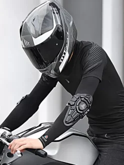 anti-fall ice sleeve elbow protection motorcycle riding high-elastic ice silk sleeves men's sun protection cold feeling sweat-absorbent equip