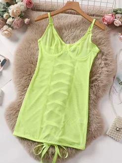 Babydolls Lingerie Babydoll For Woman White Polyester Sexy