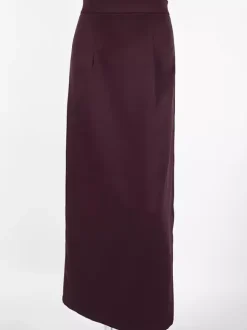Back Slit Women Maxi Skirt - Elegant High Waist Straight Column - Quiet Luxury Office Wear 2026