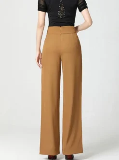 Ballroom Dance Costumes Dark Green Women's Polyester Pants Dance Dress