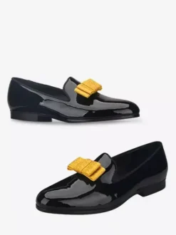 Belgian Loafer Shoes For Men Patent PU Upper Flowers Artwork Slip-On Prom Party Wedding Shoes