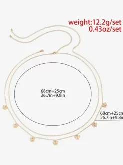 Belly Chain Butterfly Layered Link Loop Beach Valentine Body Chain