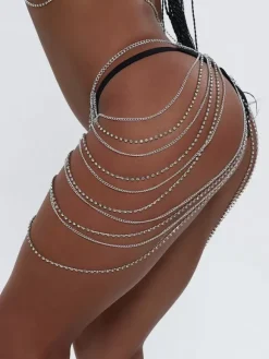 Belly Chain Crystal Layered Simple Beach Vacation Body Chain