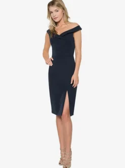 Birthday Party Dresses Off-Shoulder High-slit Short Dress