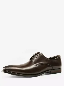 Black Dress Shoes Men's Round Toe Lace Up Shoes