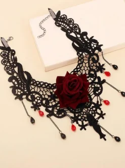 Black Gothic Wedding Necklaces Black Wedding Necklace