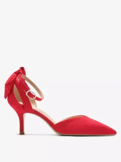 Black Party Shoes Suede Open Toe Bow High Heel Pumps