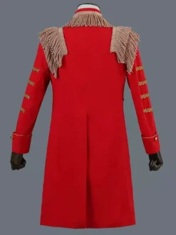 Black Vintage Top Elegant Polyester Long Sleeves Retro Costumes For Man Burgundy