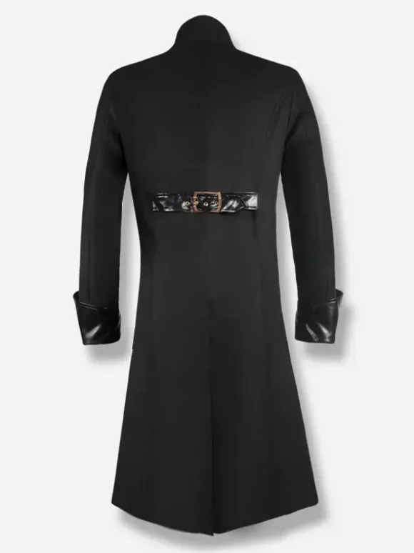 Black Vintage Western Jacquard Long Sleeves Polyester Clothes Retro Costumes For Man