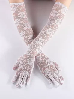 Black Gothic Wedding Gloves Gloves Lace Bridal Gloves