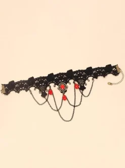 Black Gothic Wedding Necklaces Black Wedding Necklace