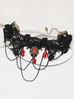 Black Gothic Wedding Necklaces Black Wedding Necklace