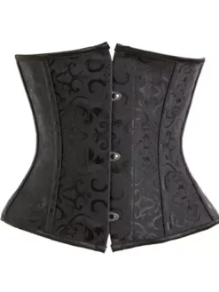 Black Jacquard Corsets