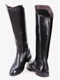 Black Men's Riding Boots Round Toe Military Boots
