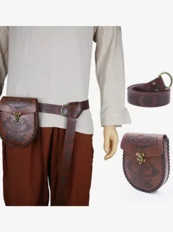 Black Steampunk Costume Men's Accessory Grommets
