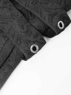 Black Vintage Retro Polyester Long Sleeves Retro Costumes For Man