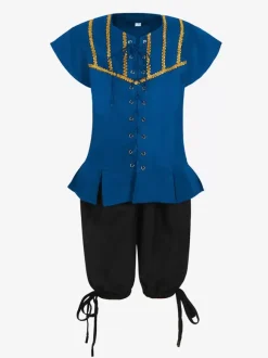 Black Vintage Set Retro Polyester Short Sleeves Retro Costumes For Man Burgundy