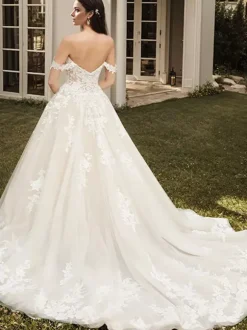 Black Wedding Dresses A-Line Lace Floor-Length Bridal Dress Free Customization