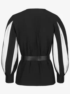 Black+White Vintage Top Retro Stripes Long Sleeves Polyester Polyester Fiber Sash Retro Costumes For Man Burgundy