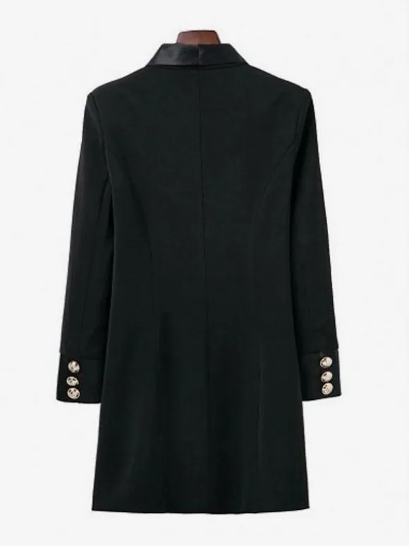 Blazer Jacket Double Breasted V-Neck Blazer Dress For Women