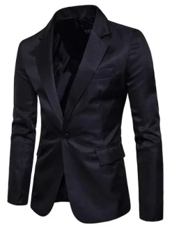 Blazers & Jackets Men's Casual Suits Business Casual Green khaki Attractive Men's Casual Suits