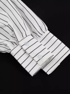 Blouse For Women White Turndown Collar Clothes Casual Bows Long Sleeves Tops