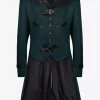 Blue Vintage Top Vintage Buttons Long Sleeves Polyester Polyester Fiber Overcoat Retro Costumes For Man Burgundy