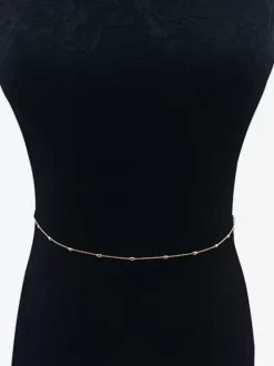 Body Chain Beaded Loop Link Bikinis Vacation Belly Chain