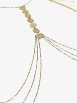Body Chain Layered Sunflower Bikinis Beach Chest Chain