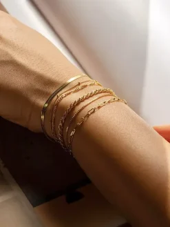Bracelet Multi-Layer Beaded Braid Plated Chic Casual Bracelet