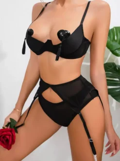Bras Lingerie Pink Lace Women Bra