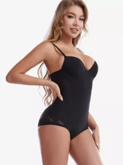 Bridal Lingerie Lace Body Shaping Bodysuit Tummy Control Corset Camisole Lifting Bra Shapewear
