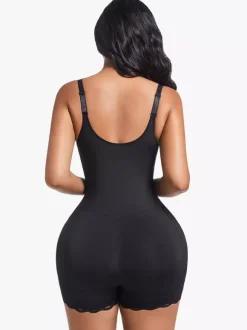 Bridal Lingerie Lingerie Shapewear Nude Sleeveless Straps Full-Body Shaper Plus Size Tummy Control Bust Support Bodysuit Butt Lift Waist Cincher Girdle