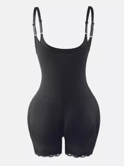 Bridal Lingerie Lingerie Shapewear Nude Sleeveless Straps Full-Body Shaper Plus Size Tummy Control Bust Support Bodysuit Butt Lift Waist Cincher Girdle