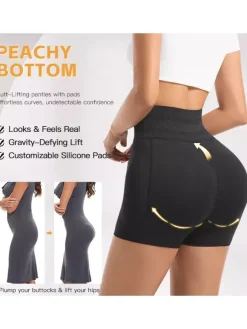 Bridal Lingerie Plus Size Adjustable Shaping Shorts For Women Hook & Eye Waist Removable Hip Pads Curvy Butt Lift