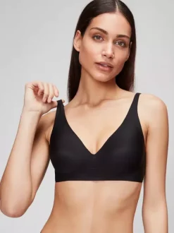 Bridal Lingerie Seamless Bra Minimizing Effect Slimming Underwear Deep V-neck Wireless Compression Support Thin Soft Support Comfortable Light Apricot Polyester Lingerie