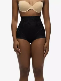 Bridal Lingerie Tummy Control Compression High Waist Lace Shapewear Shorts Trainer Thigh Slimmer