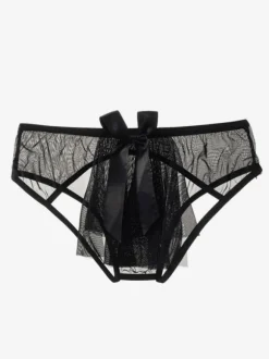Bridal Lingerie Women Sexy Panties Flesh 1 Piece Lace Underwear Bows Lingerie