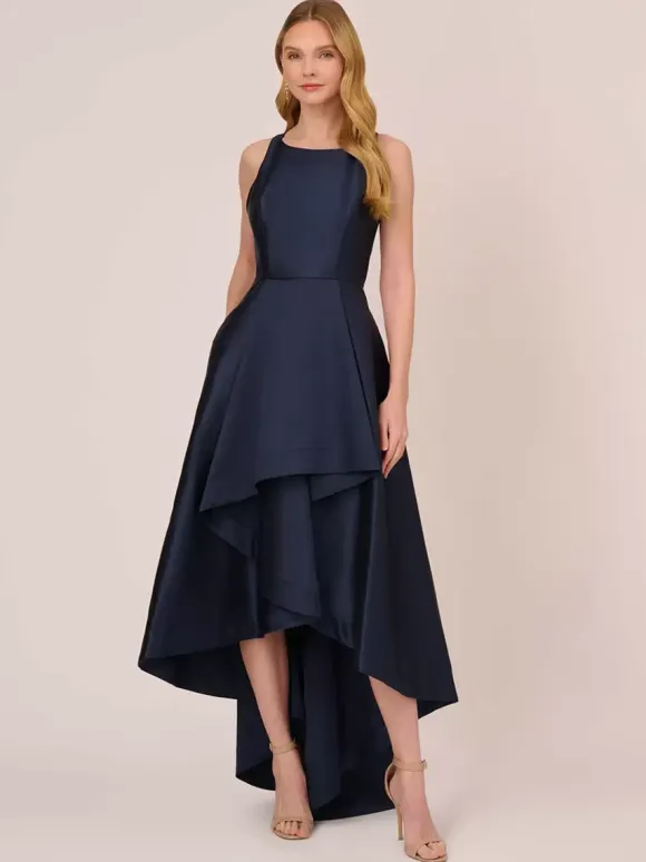 Bridal Mother Dress Jewel Neck Sleeveless A-Line Ruffles Irregular Wedding Guest Dresses