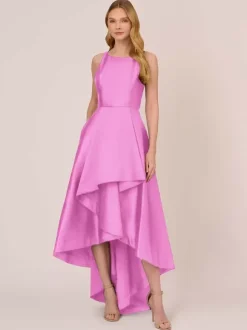 Bridal Mother Dress Jewel Neck Sleeveless A-Line Ruffles Irregular Wedding Guest Dresses