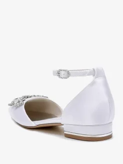 Bridal Shoes Bridal Flats Satin Pointed Toe
