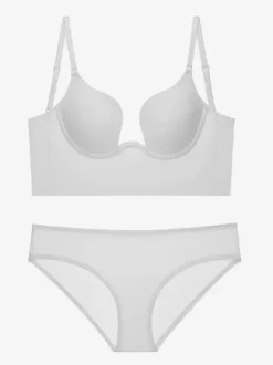 Bridal Lingerie Bustier Bra And Pantie 2-Piece Set Push Up Women's Underwear