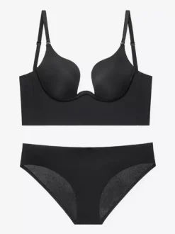 Bridal Lingerie Bustier Bra And Pantie 2-Piece Set Push Up Women's Underwear