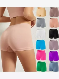 Bridal Lingerie INvisible Safety Shorts Seamless Anti-Slip Anti-Wardrobe Malfunction Wearable As Outerwear Lightweight Biker Shorts