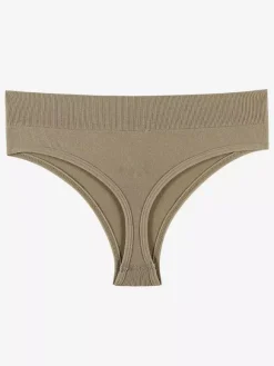 Bridal Lingerie Lingerie Panties Pure-Aesthetic Thong Women Seamless Invisible Mid-Rise Plus Size T-Back