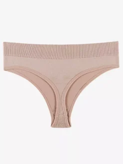 Bridal Lingerie Lingerie Panties Pure-Aesthetic Thong Women Seamless Invisible Mid-Rise Plus Size T-Back