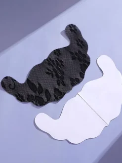 Bridal Lingerie Women's Pasties Reusable Floral Lace Ultra-Thin Adhesive Invisible Nipple Covers